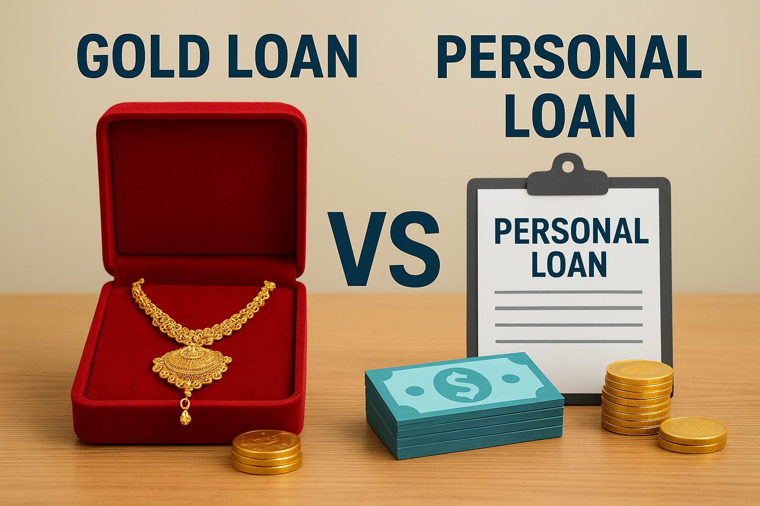Personal Loan vs Gold Loan: What Should You Choose for Quick Money